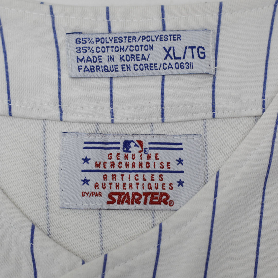 Vintage 90s Starter Montreal Expos Baseball Pinstripe MLB Jersey Size XL