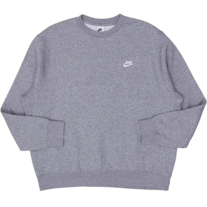 Mens Embroidered Nike Logo Crewneck Sweatshirt