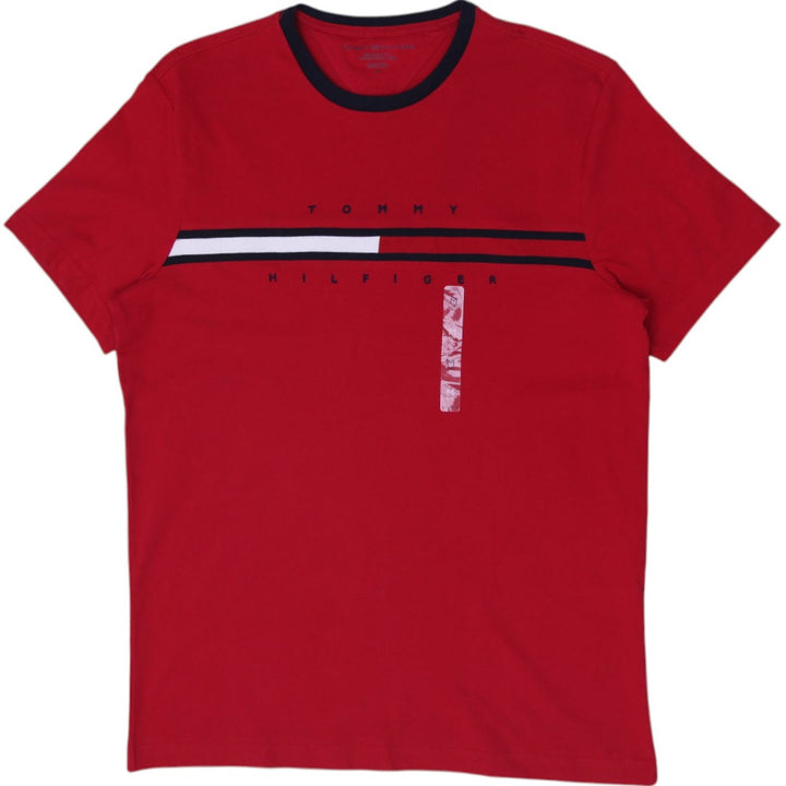Mens Tommy Hilfiger Red Short Sleeve T-Shirt Size M