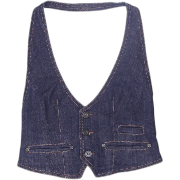 Y2K Ladies Springfield Halter Denim Vest | Migration_Y2K Tops | Fashion Rerun