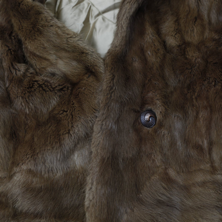 Vintage 50-60s Swear & Wells Canada Luxury Mahogany Antique Fur Jacket