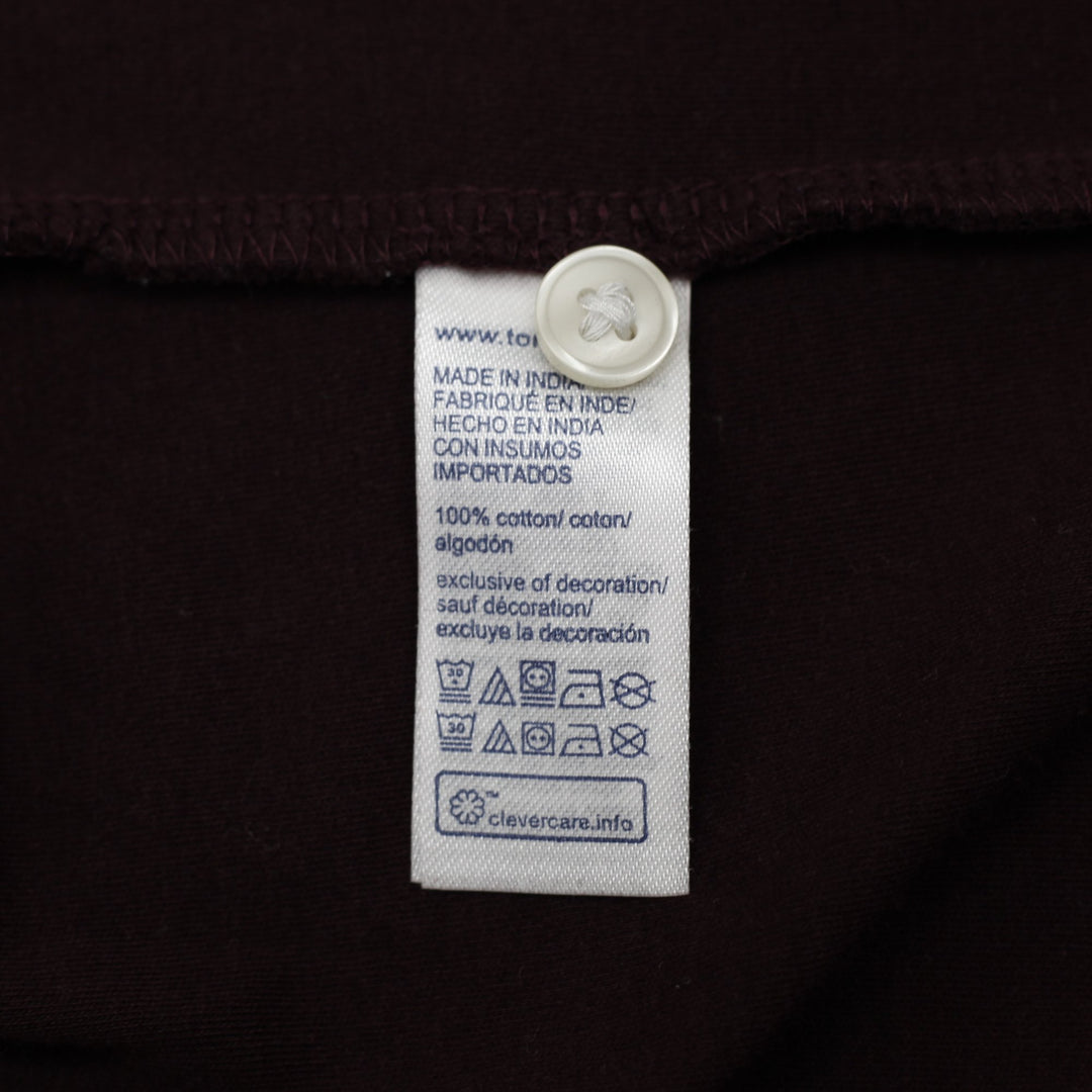 Mens Tommy Hilfiger Maroon Embroidered Logo Polo T-Shirt  Size S