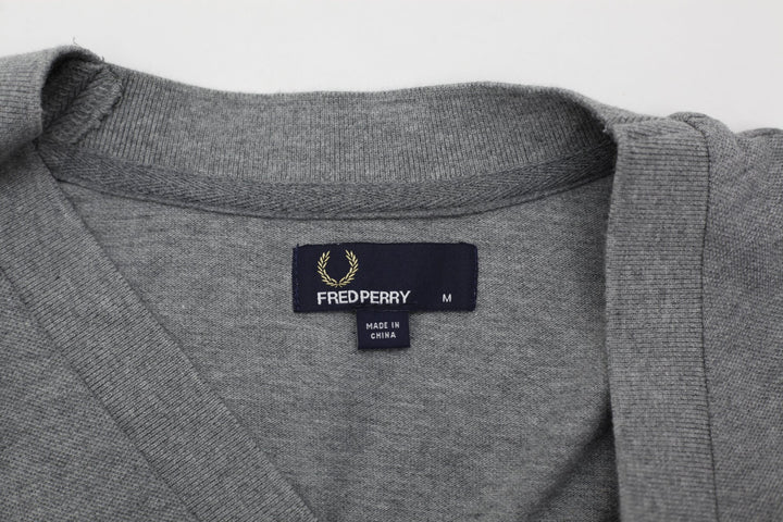 Mens Fred Perry Twin Tipped Knit V-Neck Cardigan Size M