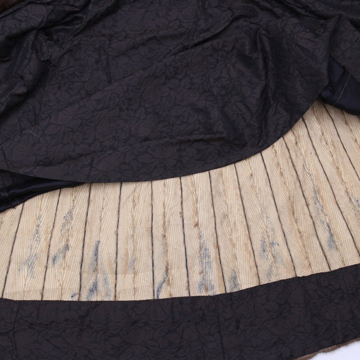 Authentic Pre-Loved Luxurious Helen Smith Mahogany Mink Cape with Oversized Hood