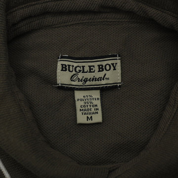 Mens Bugle Boy Floral Pattern Casual Polo Shirt Size M