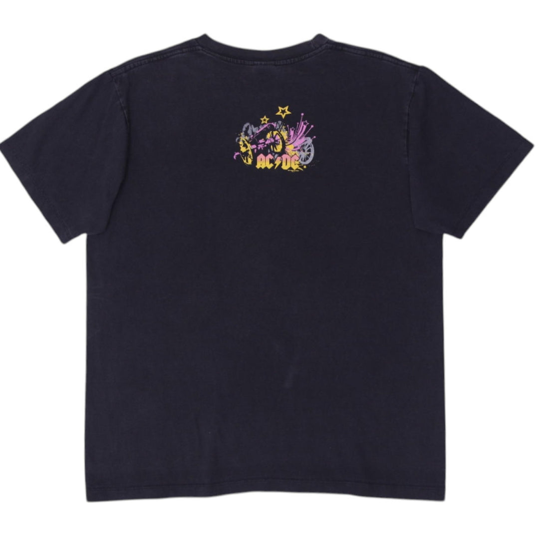 Vintage Mens AC/DC Band T-Shirt Black Graphic Logo | Migration_T-Shirts - Side View | Fashion Rerun