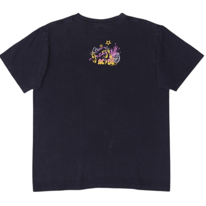 Vintage Mens AC/DC Band T-Shirt Black Graphic Logo | Migration_T-Shirts - Side View | Fashion Rerun