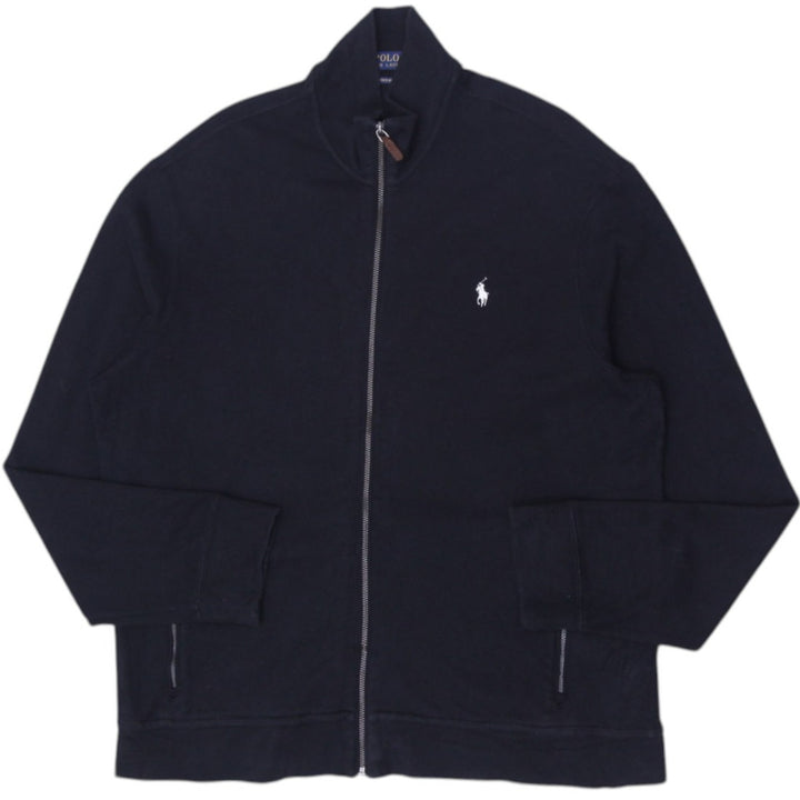 Mens Polo Ralph Lauren Estate Rib Black Full Zip Jacket XL | Migration_Jackets | Fashion Rerun