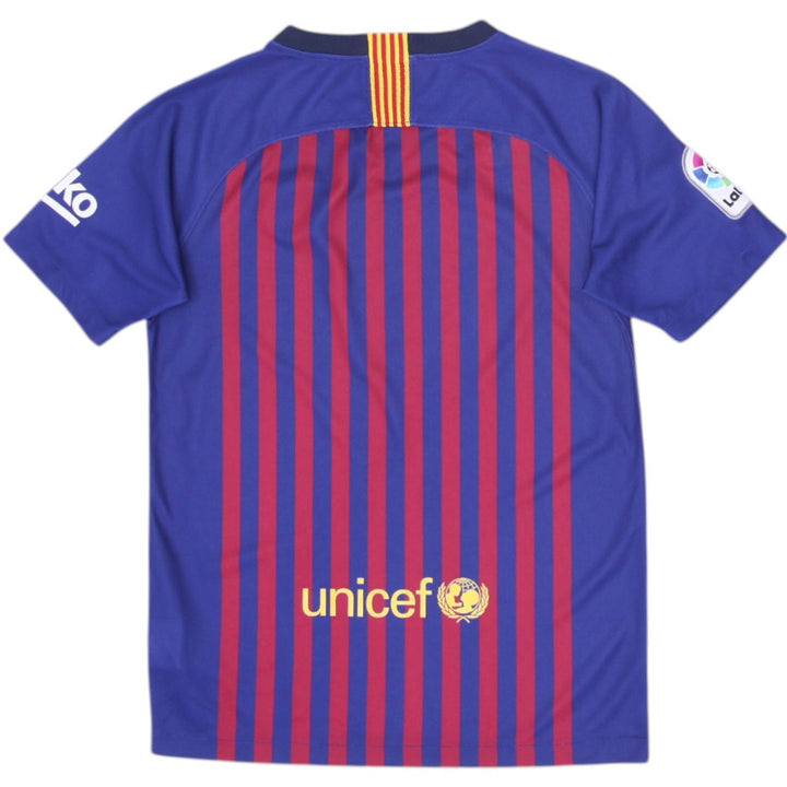 2018 Nike Boys Fc Barcelona Stadium Soccer Jersey Size L | Migration_Jerseys - Side View | Fashion Rerun