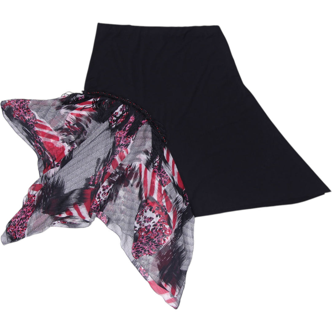 Y2K Ladies Asymmetric Handkerchief Ruffle Mini Skirt
