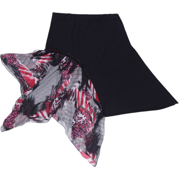 Y2K Ladies Asymmetric Handkerchief Ruffle Mini Skirt