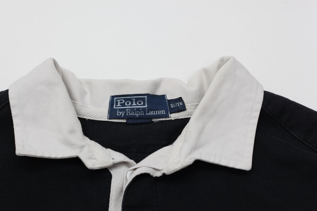 Vintage Polo by Ralph Lauren Black Rugby Shirt