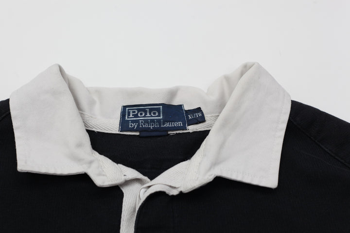 Vintage Polo by Ralph Lauren Black Rugby Shirt