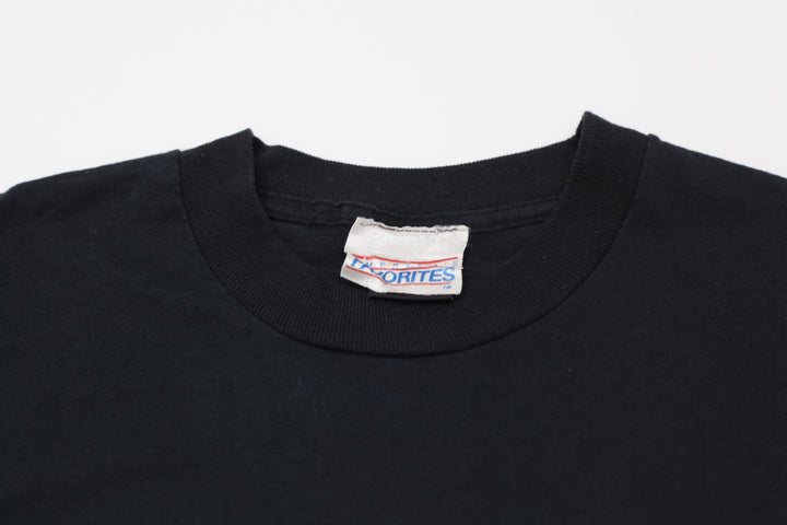 Vintage Made In USA Glitters Batman Logo Single Stitch T-Shirt