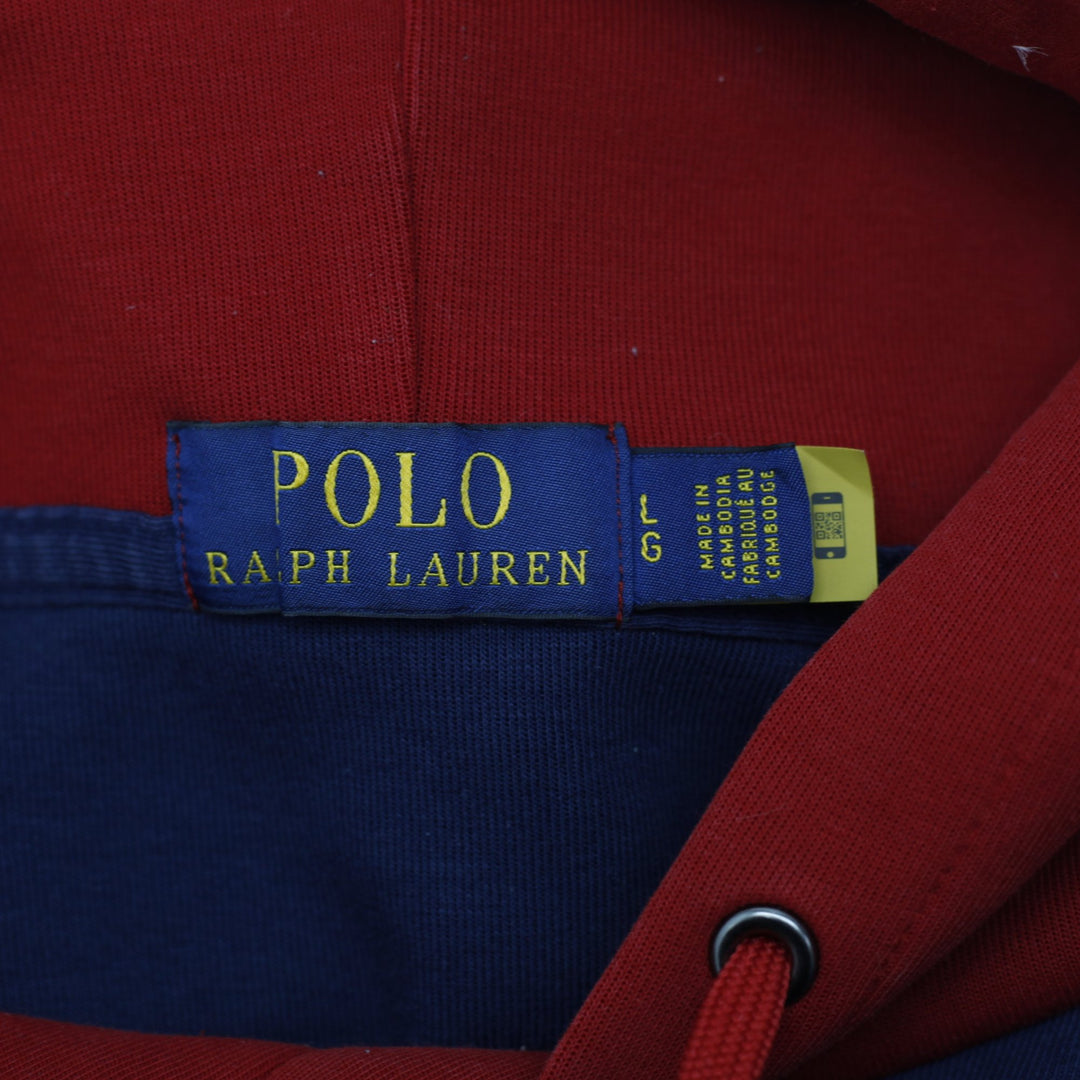 Polo Ralph Lauren Colorblock Hoodie Size L | Migration_Hoodies - Back View | Fashion Rerun