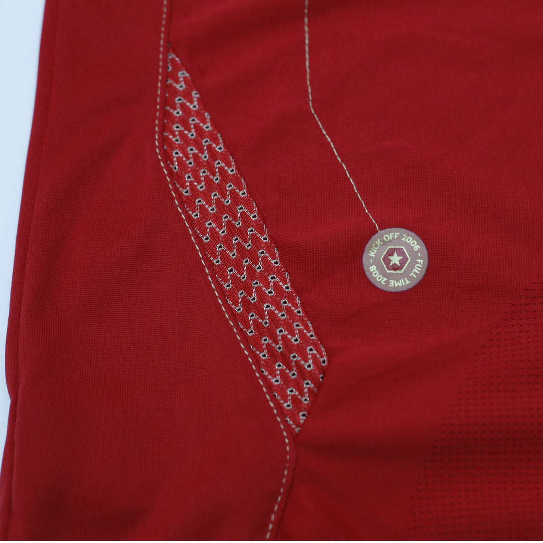 Mens England 2006-08 Away Football Jersey Umbro Red World Cup Size L