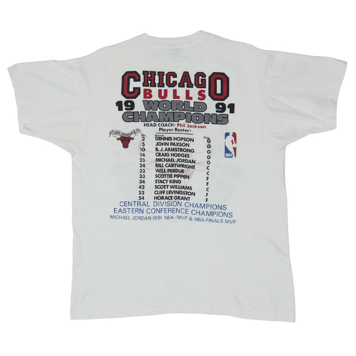1991 Vintage NBA Chicago Bulls World Champions T-Shirt S.Stitch Made In USA XL | Migration_T-Shirts UAENAT40 | Fashion Rerun