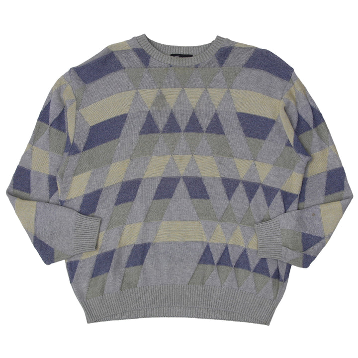 Vintage Tosani Canada Geometric Knit Sweater Size Large - Fashion Rerun Vintage Migration_Sweaters