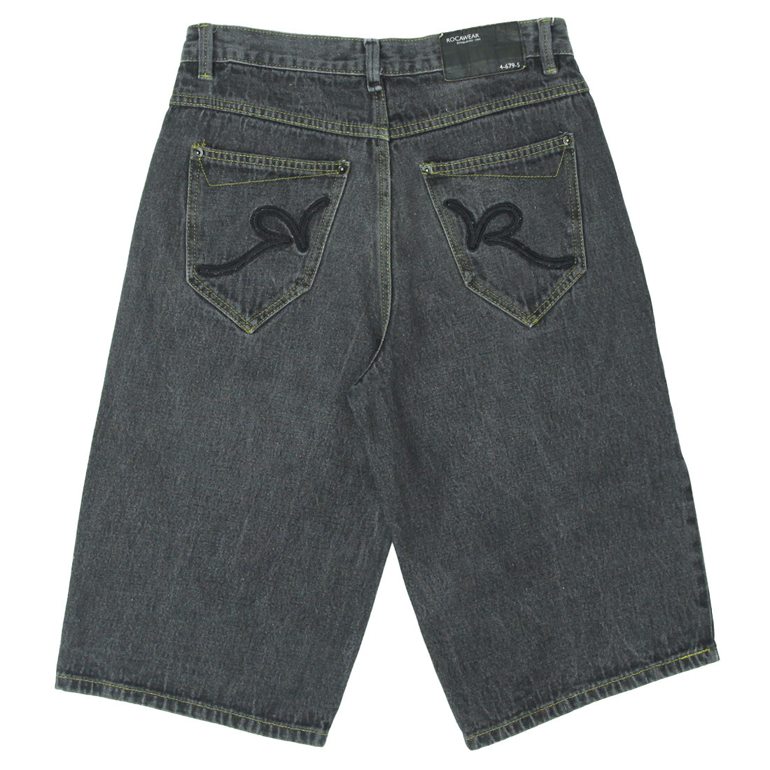 Shop Y2K Rocawear Washed Black Denim Jorts Youth | Fashion Rerun