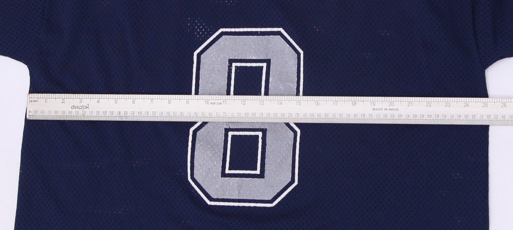 Vintage Logo 7 Dallas Cowboys NFL Football Navy Mesh Aikman #8 Jersey XL Made In USA | Migration_Jerseys - Al | Fashion Rerun