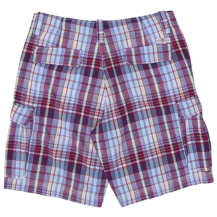 Mens Polo Jeans Company Plaid Cargo Shorts