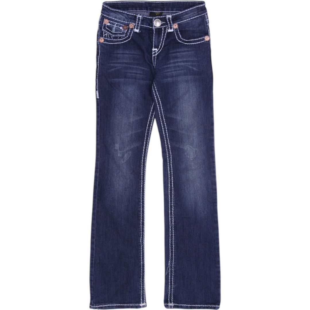 Y2K Ladies True Religion Billy Big Straight Leg Jeans Size 27