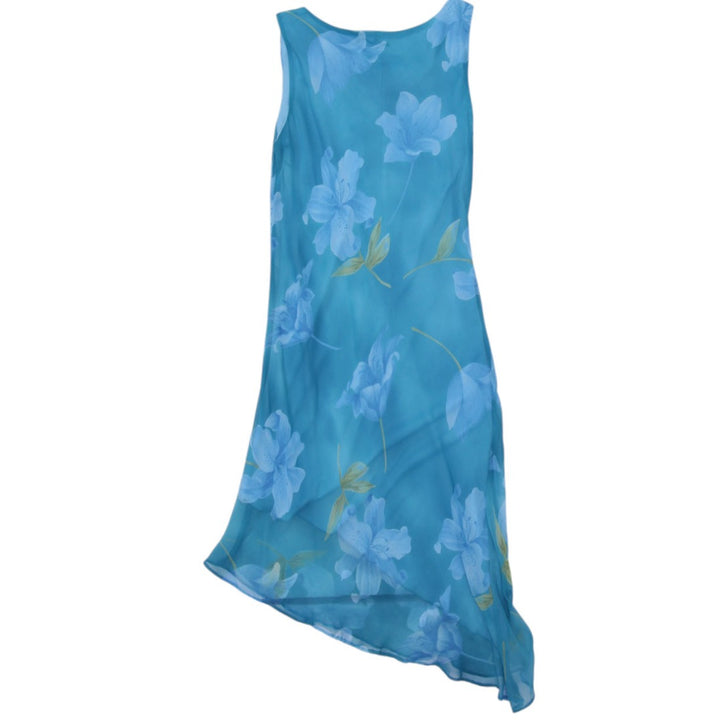 Y2K Asymmetrical Floral Midi Dress Fairy Alyn Paige Made USA