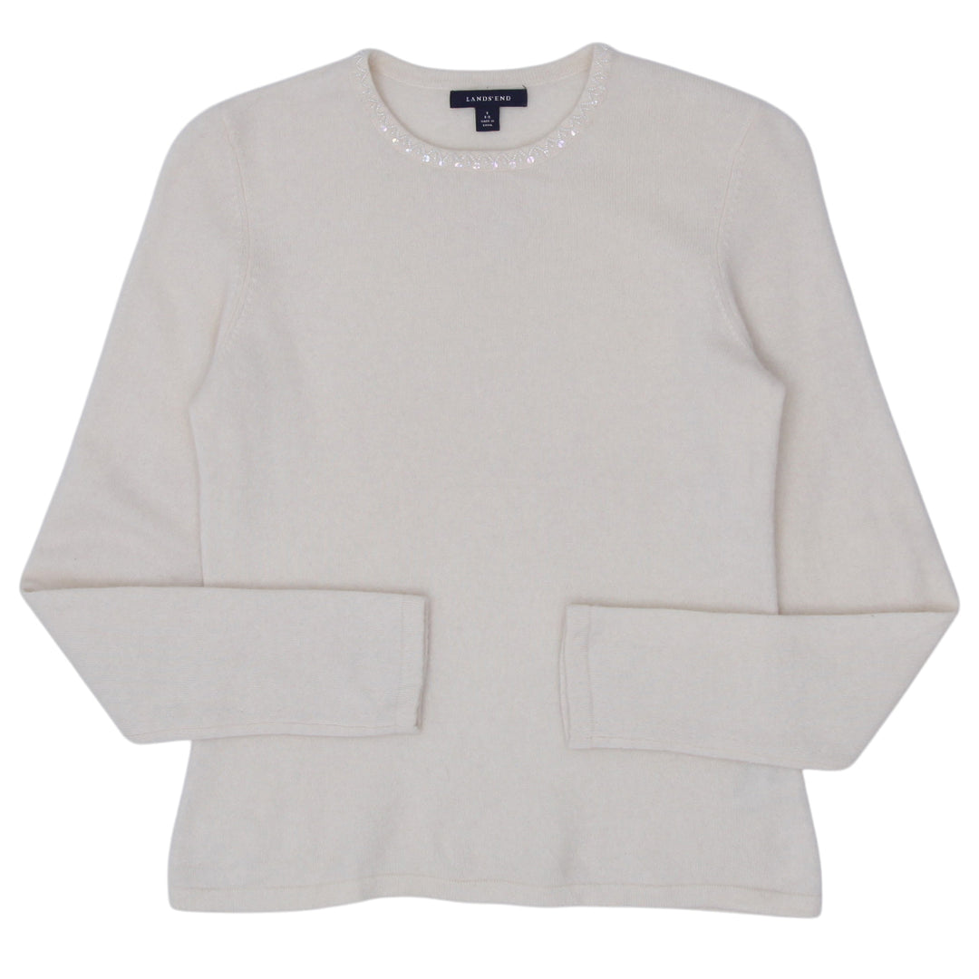 Shop Ladies Lands' End 100 Cashmere Sweater Fashion Rerun