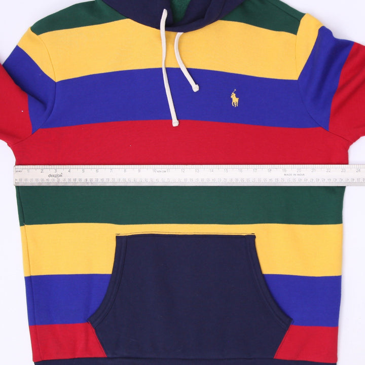 Mens Polo Ralph Lauren Rainbow Striped Pullover Hoodie Size L