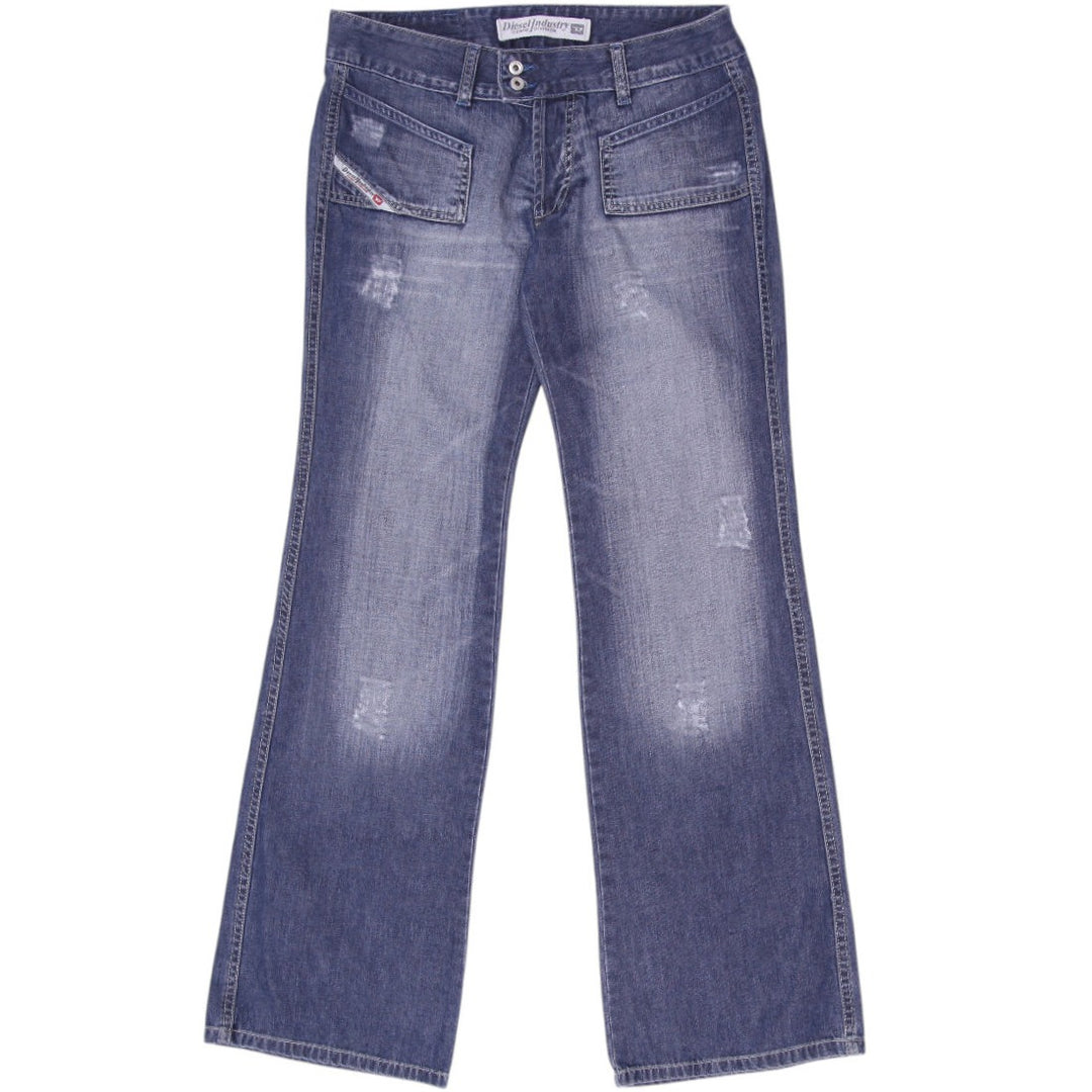 Y2K Ladies Diesel Industry Straight Denim Jeans Size 31