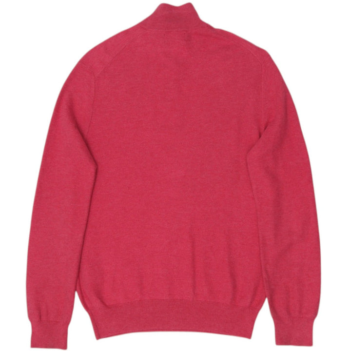 Mens Polo Ralph Lauren Quarter Zip Pima Cotton Pink Sweater M | Migration_Knitwear & Sweaters RL Collection - | Fashion Rerun