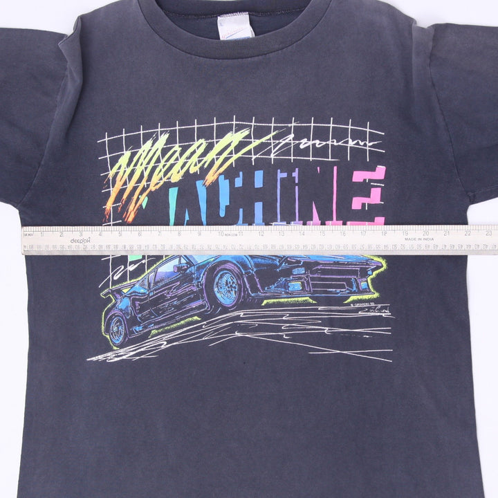 Vintage 1989 Girardin Mean Machine Synthwave Car T-Shirt Size L