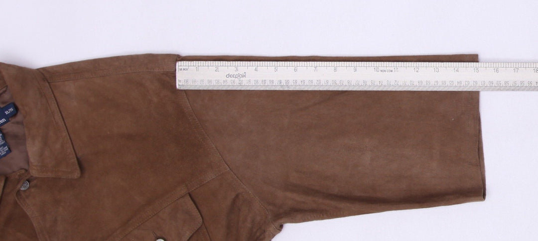 Vintage Mens Polo Ralph Lauren Suede Short Sleeve Shirt Size XL | Migration_Shirts - View 8 | Fashion Rerun