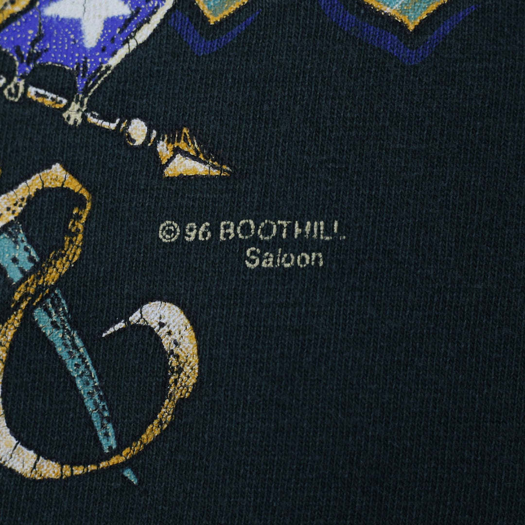Vintage 1996 Mens Boot Hill Saloon Biker Graphic T-Shirt Size XL | Migration_T-Shirts - Alternate View | Fashion Rerun