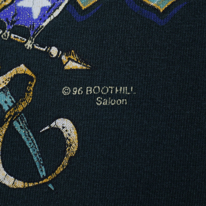 Vintage 1996 Mens Boot Hill Saloon Biker Graphic T-Shirt Size XL | Migration_T-Shirts - Alternate View | Fashion Rerun