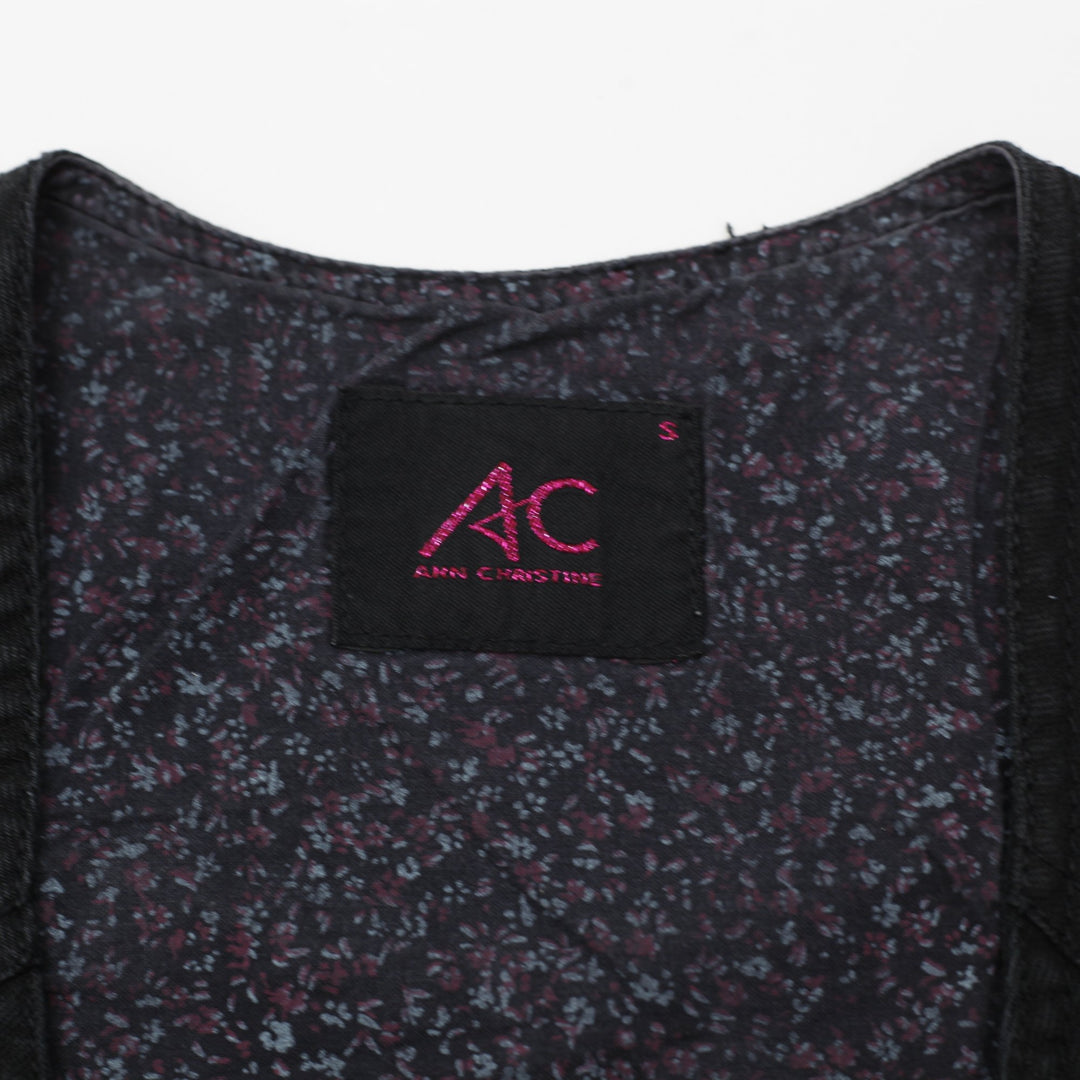 Y2K Ladies Ann Christine Buttoned Casual Vest Size S | Migration_Y2K Tops - Back View | Fashion Rerun