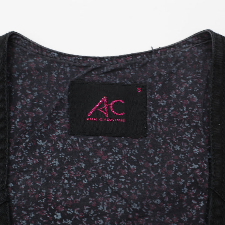 Y2K Ladies Ann Christine Buttoned Casual Vest Size S | Migration_Y2K Tops - Back View | Fashion Rerun