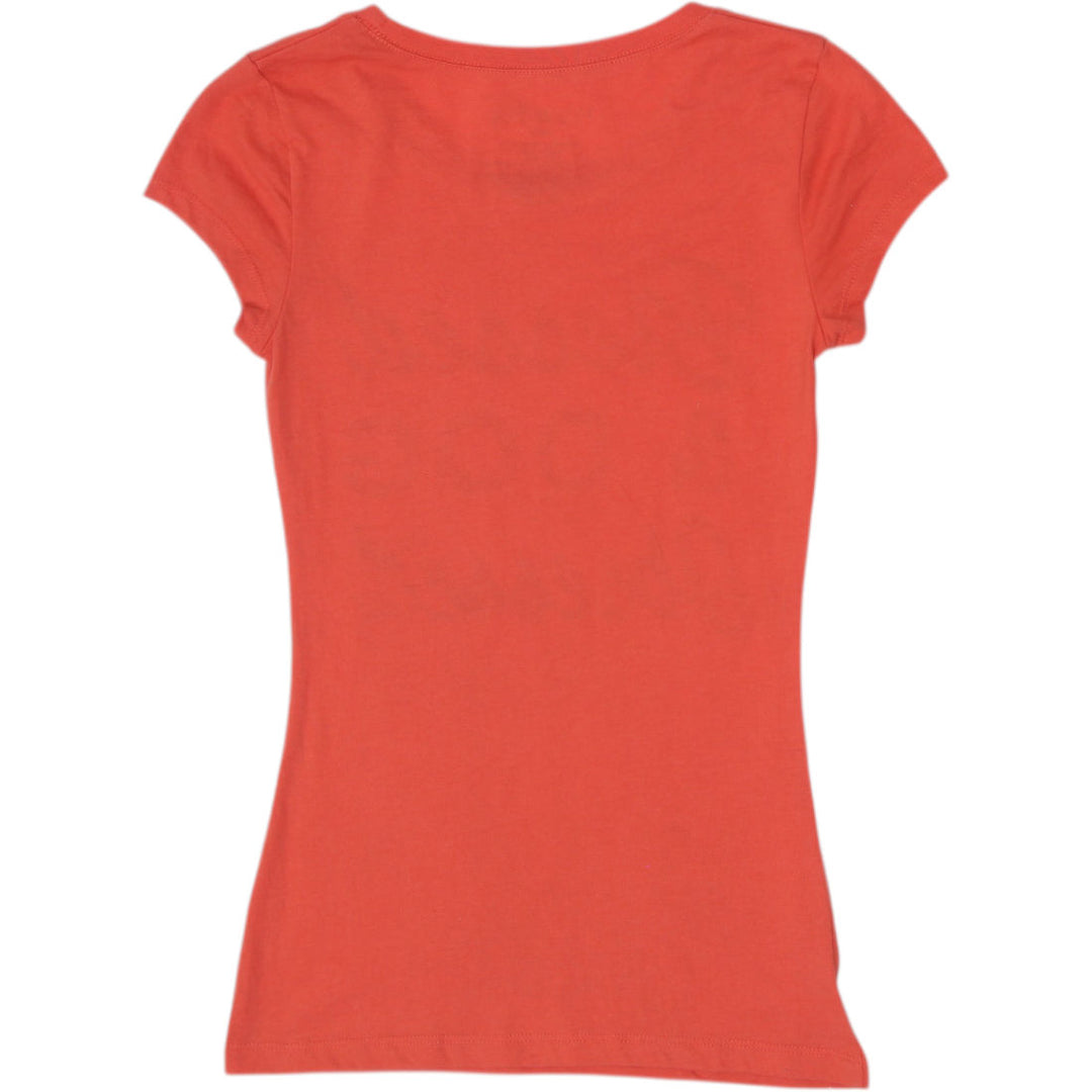 Y2K Ladies Wound Up Orange "Blessed & Dog Obsessed" Graphic Tee Size XS