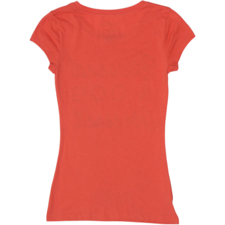 Y2K Ladies Wound Up Orange "Blessed & Dog Obsessed" Graphic Tee Size XS
