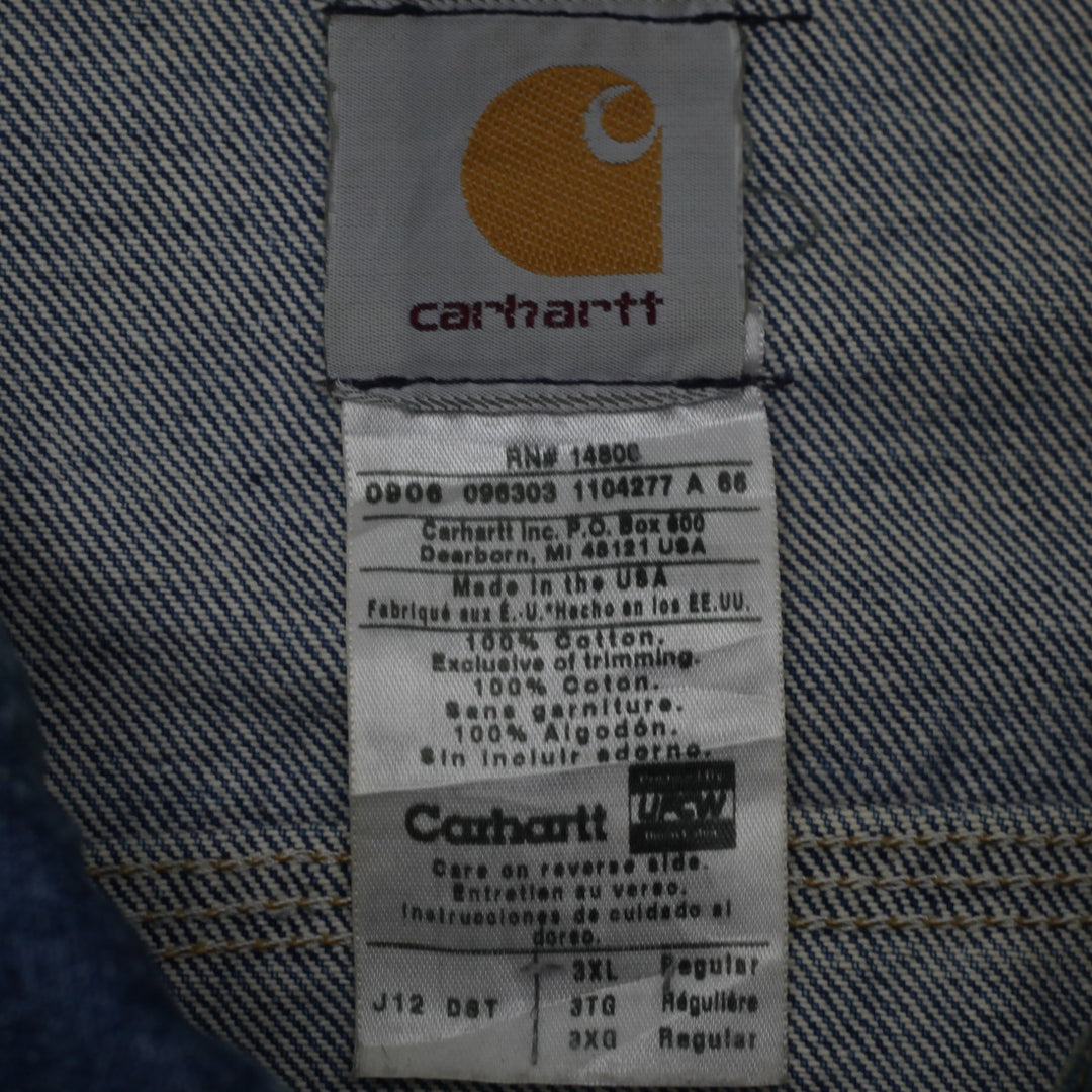 Mens Carhartt J12 DST Denim Jacket Made in USA - Fashion Rerun Vintage Migration_Jacket