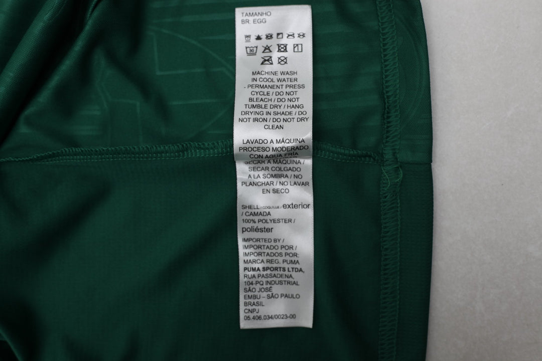Mens Puma 2023–2024 Palmeiras Soccer Jersey Green Team Logo Size XXL