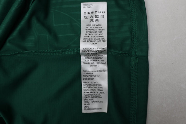 Mens Puma 2023–2024 Palmeiras Soccer Jersey Green Team Logo Size XXL