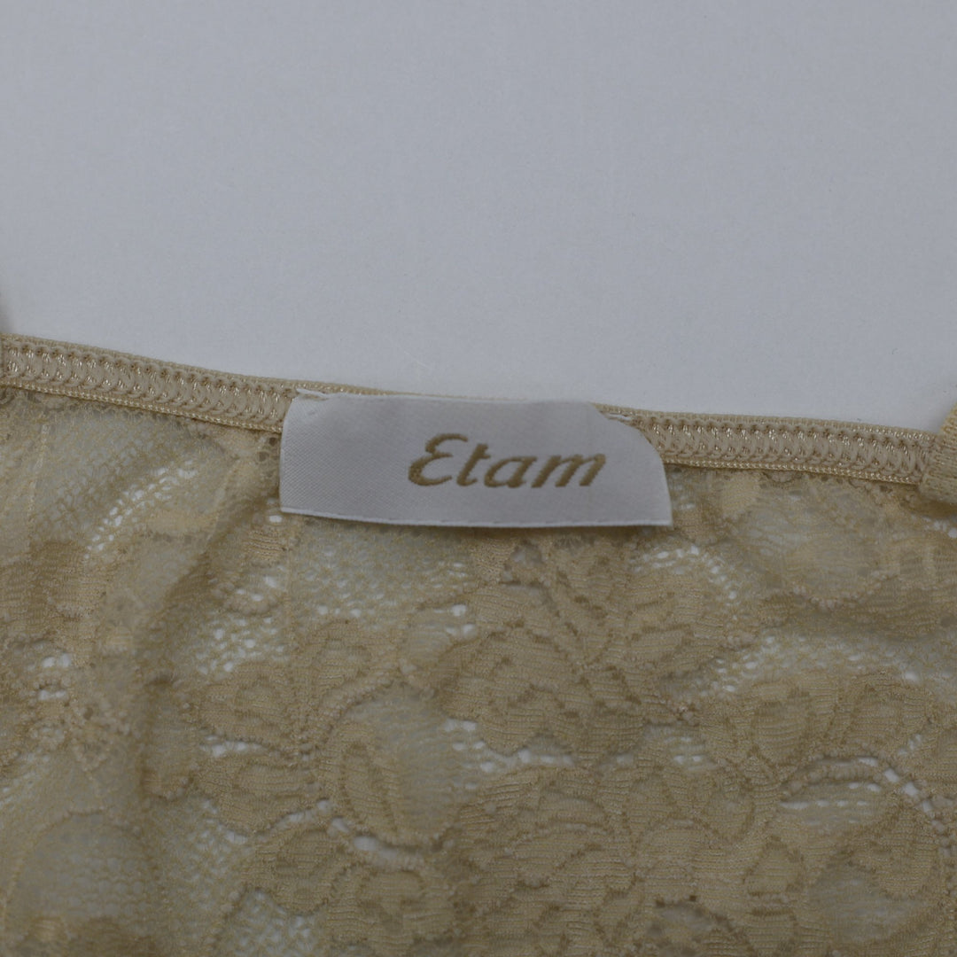 Y2K Ladies Etam Lace Floral Layered Top Size XS