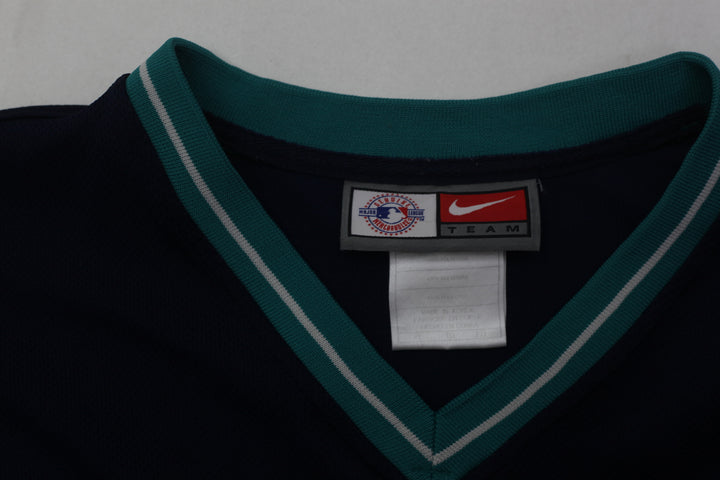 Vintage Seattle Mariners Embroidered Warmup Pullover Jersey Nike Team
