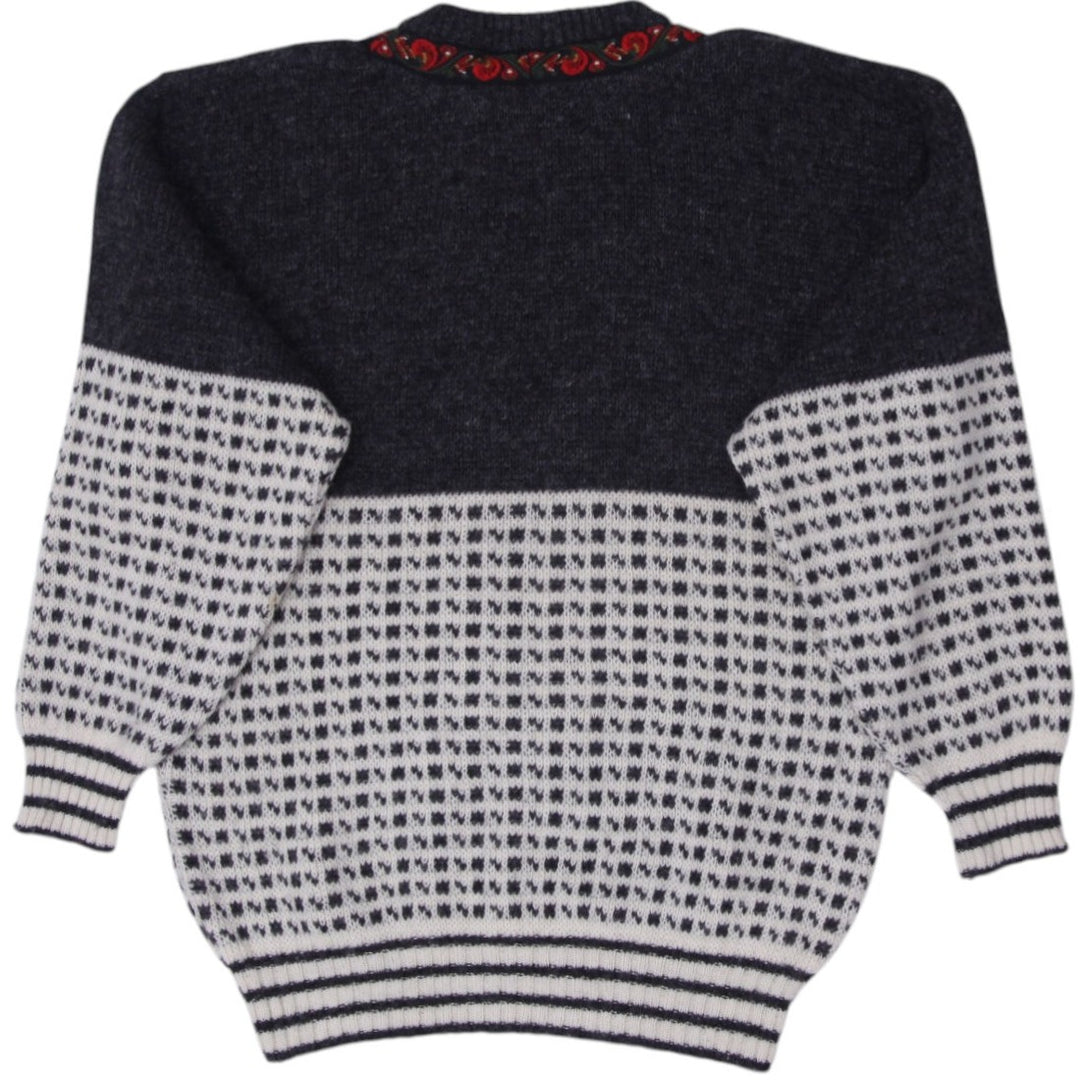 Vintage Norwool Designer Norwool of Norway Wool Sweater Size M | Migration_Knitwear & Sweaters - Side View | Fashion Rerun