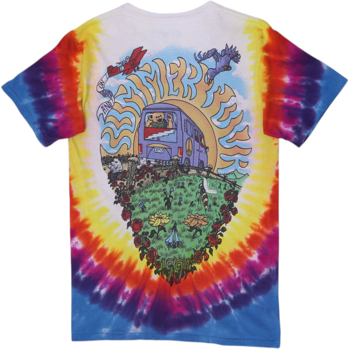 Vintage Mens Liquid Blue Grateful Dead "Summer Tour 92" Tour Bus T-Shirt Size S