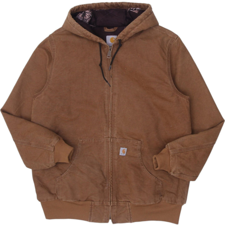 Ladies Carhartt 102745-211 Duck Active Full Zip Hooded Jacket | Migration_Jackets | Fashion Rerun