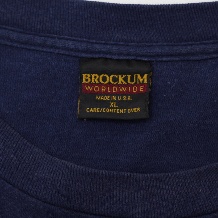 Vintage 1995 David Bowie Outside Tour T Shirt Navy XL Brockum Made In USA | Migration_T-Shirts - Back View | Fashion Rerun