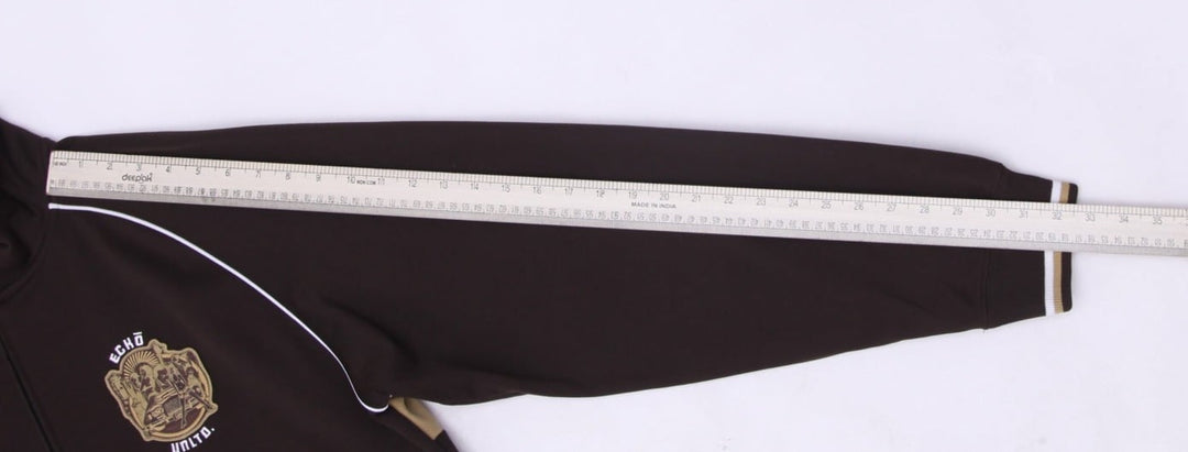 Y2K Mens Ecko Unltd Jacket Brown Zip Up Graphic XL