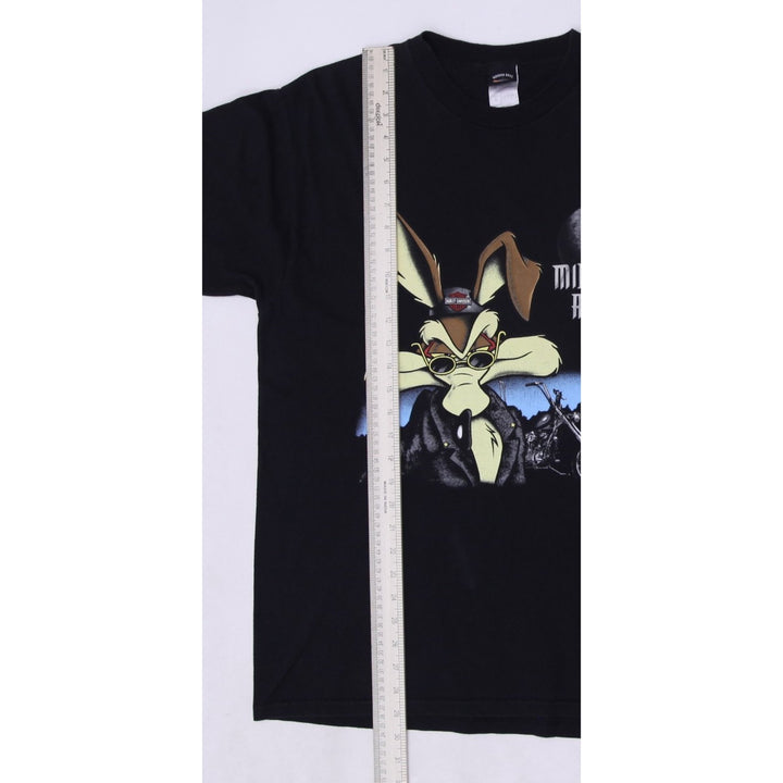 Vintage Black Harley-Davidson "Midnight Rider" T-Shirt Looney Tunes Coyote L | Migration_T-Shirts - View 7 | Fashion Rerun